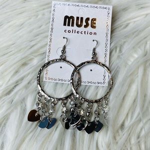 Silver Heart Dangle Earring’s
